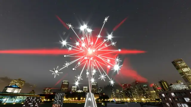 O ponto mais iluminado do centro da cidade