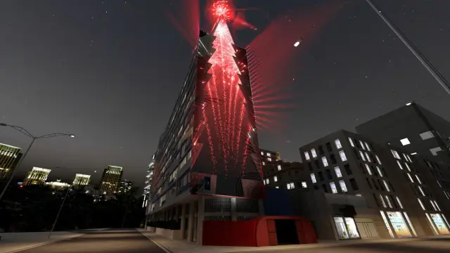 Projetando Emoções, Nossas artistas expressam emoções: Fireworks visto da rua