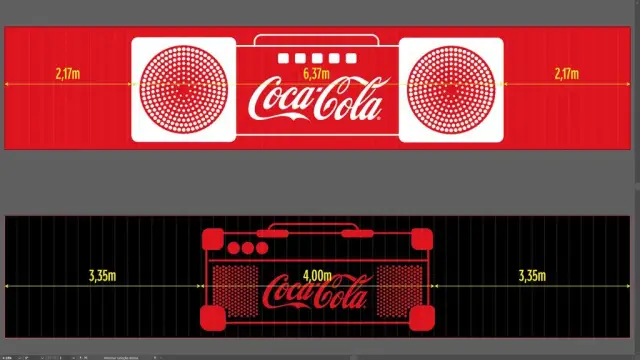 Photo opps externos voltados para o festival: arte do painel boombox