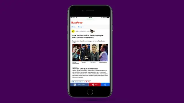 O quiz do Buzzfeed em parceria com Doritos
