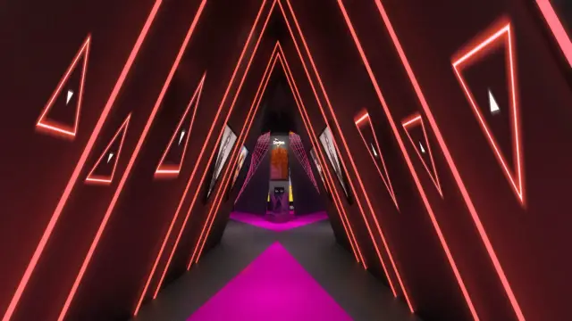O túnel em outra temperatura de luz
