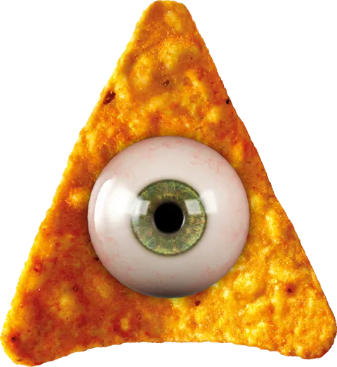 Dorito com o olho que tudo vê