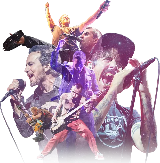 Colagem com artistas do Lollapalooza 2018