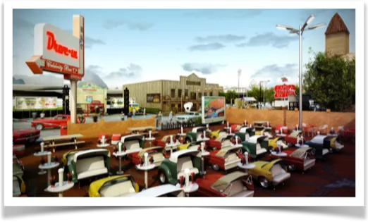 Rota 85, carro e história: o cenário do drive-in