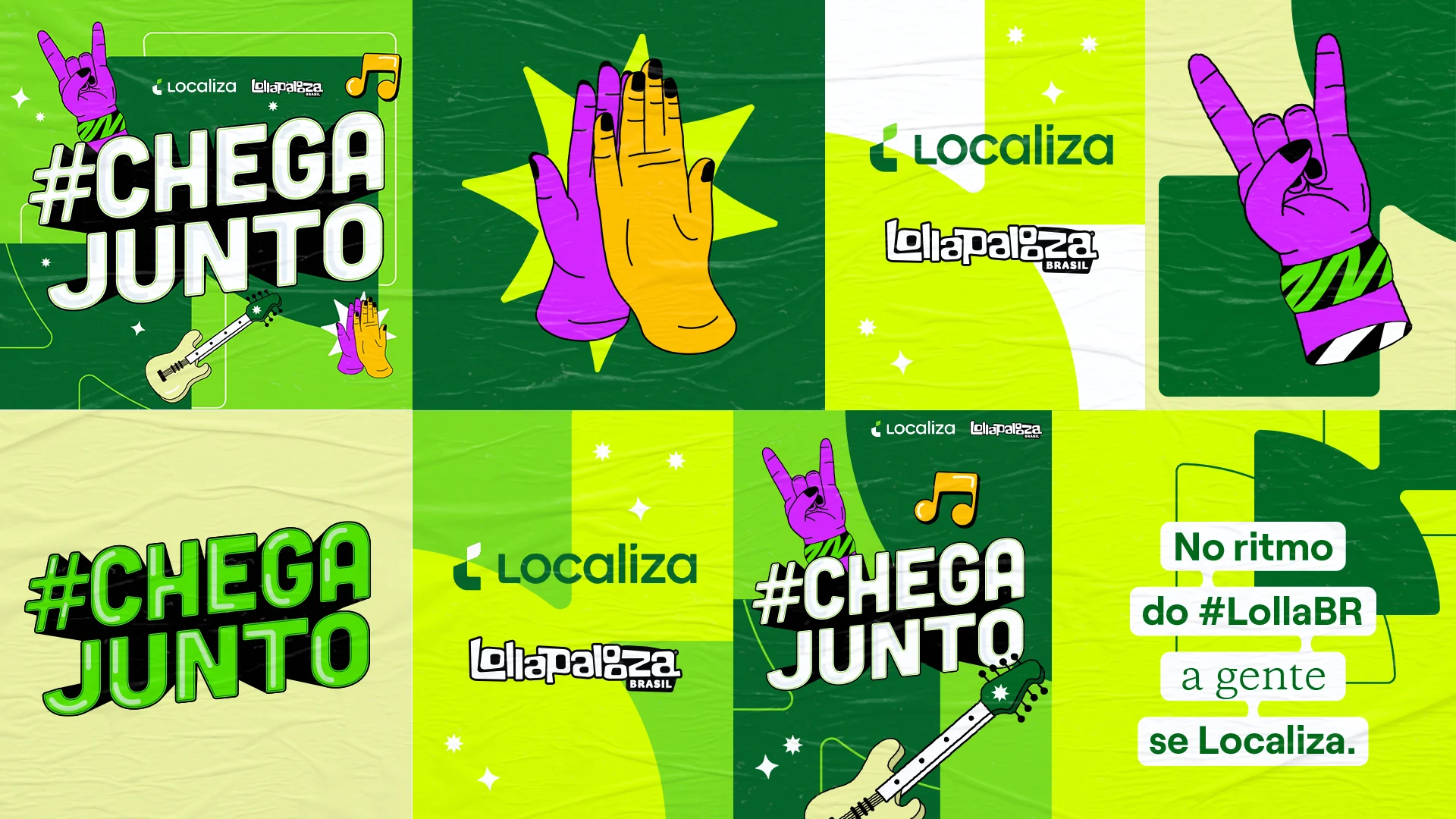 O sistema visual aplicado em oito peças