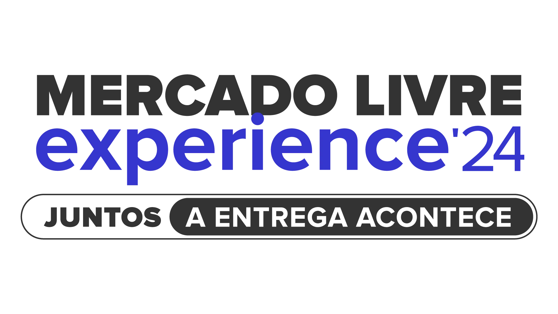 KV proposto: “Mercado Livre experience’24” com o selo “Juntos a entrega acontece”