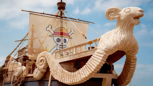 A proa da réplica. Foto de divulgação, Netflix