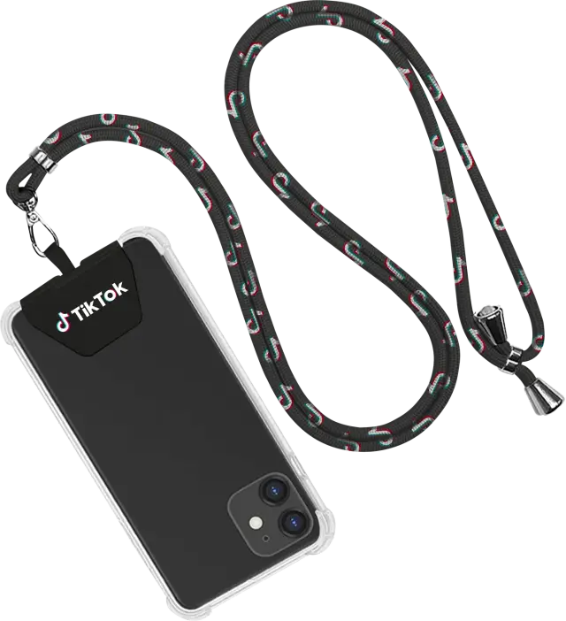 Brindes para a audiência geral: cordão de celular transversal, opção 3
