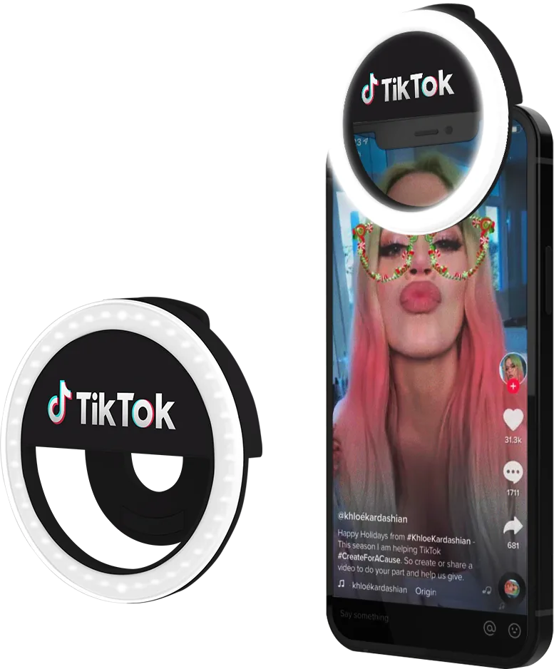 Brindes para a audiência geral: ring light portátil