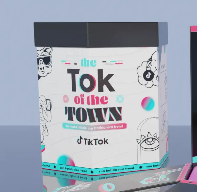 Welcome kit do The Town Squad: a caixa fechada