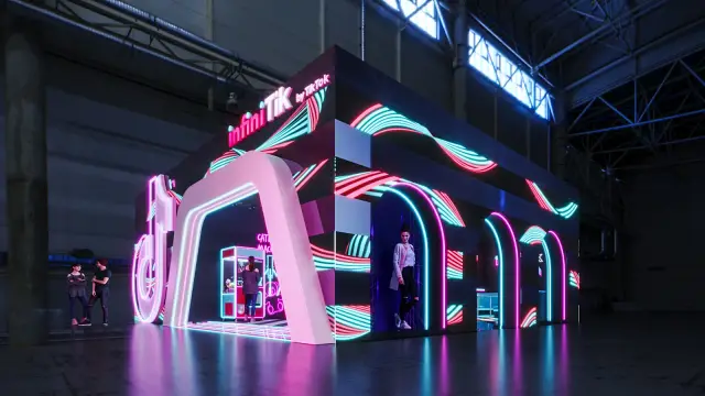 Os túneis vaporwave presos à fachada