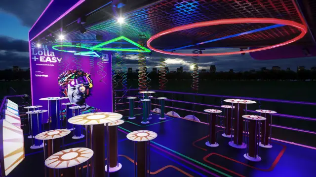 Rota Easy Arcade: Chip & Bumpers Lounge no mezanino