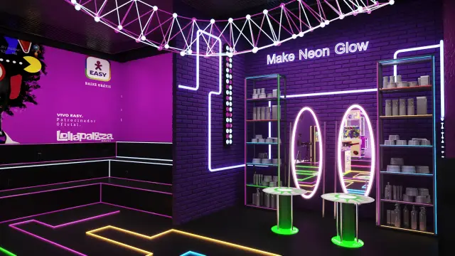 Glow Lounge: estação Make Neon Glow