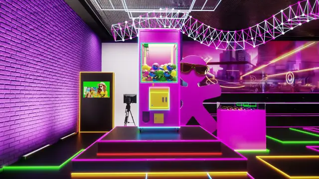 Glow Lounge, primeira versão: The Claw Machine