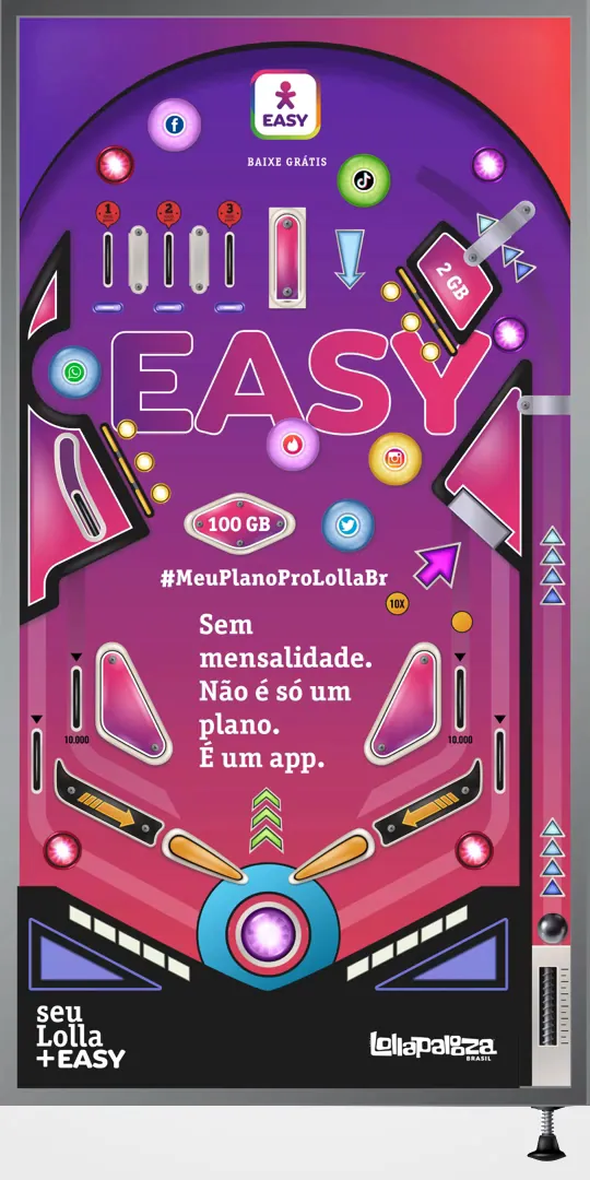The Easy Pinball: tela do jogo no celular